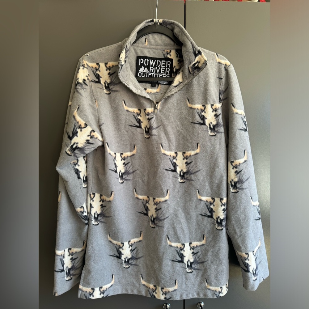 Long horn fleece quarter zip